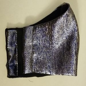 Silver Metallic Face Mask